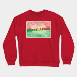 Burkina Faso Vintage style retro souvenir Crewneck Sweatshirt